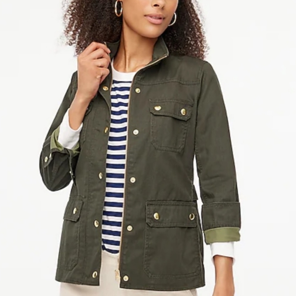 J.Crew Olive Green Utility Jacket